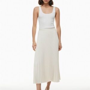 Babaton Jude Pleated Midi Skirt